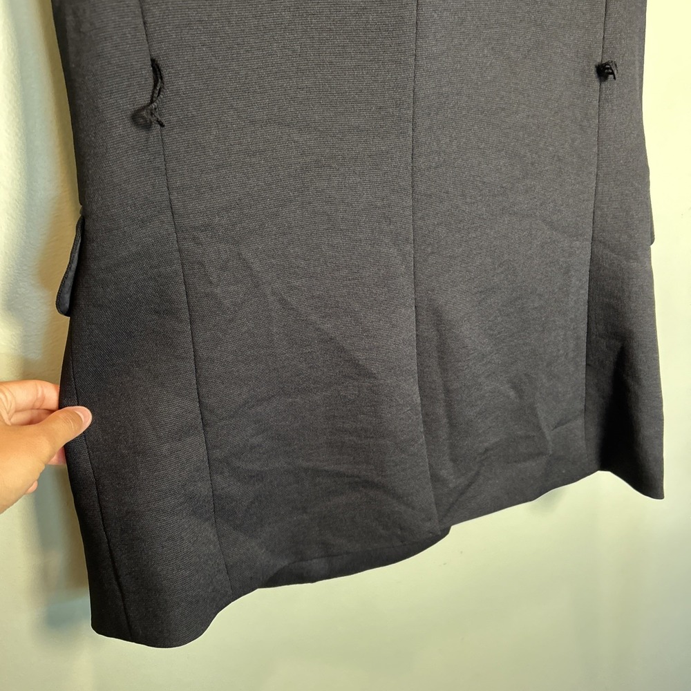 White House Black Market tailored sleeveless Vest Asymmetric front w button XS - Picture 14 of 14